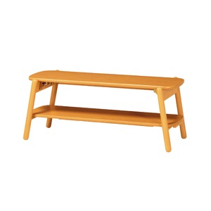 折りたたみ式 ローボード/テレビ台 【ナチュラル】 幅900mm 木製脚付き 天板 〔リビング ダイニング〕 完成品【代引不可】