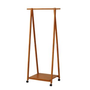 木製コートハンガー ブラウン 【幅775×奥行450×高さ1550mm】 組立品【代引不可】