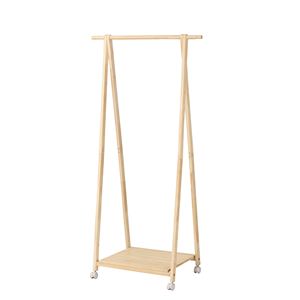 木製コートハンガー ナチュラル 【幅775×奥行450×高さ1550mm】 組立品【代引不可】