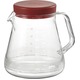 コーヒーサーバー 【レッド】 850ml 約150×122×137mm 日本製 5杯分 電子レンジ対応 箱入り 『ストロン』 〔キッチン 台所〕 - 縮小画像1
