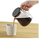 コーヒーサーバー 【ブラック】 850ml 約150×122×137mm 日本製 5杯分 電子レンジ対応 箱入り 『ストロン』 〔キッチン 台所〕 - 縮小画像4