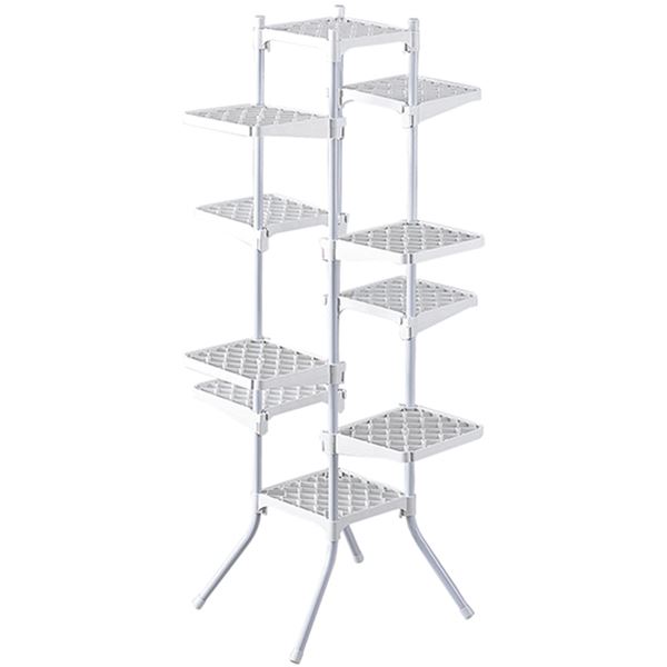 フラワースタンド/花台 【縦型10段】 約540×540×1050mm 日本製 箱入り 『フローリアン』 〔ガーデニング 園芸〕