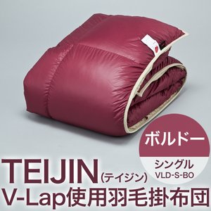 TEIJIN(テイジン) V-Lap使用羽毛掛け布団 シングル ボルドー　VLD-S-BO 商品写真2