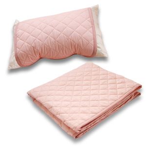 クールレイ(R) パッドシーツ + 枕パッド シングル ピンク 綿100% 日本製 商品写真4