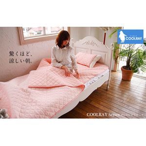 クールレイ(R) パッドシーツ + 枕パッド セミダブル ピンク 綿100% 日本製 商品写真2