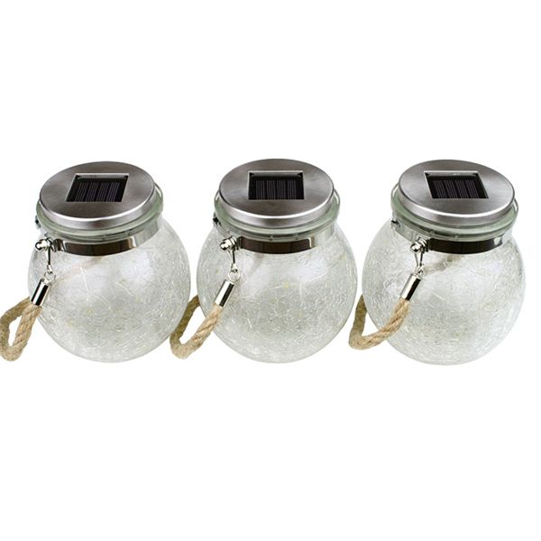 ソーラーLEDボトルライト ３個組