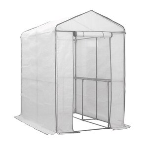 家庭用 ビニールハウス グリーンジャンボ 約幅122cm グレー 重量約9kg 約0.7坪分 簡易温室 ビニルハウス 組立式 植物 自転車