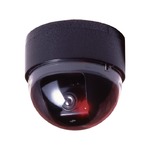 ドーム型防犯ダミーカメラ CDSセンサー/LEDランプ付き (防犯対策)