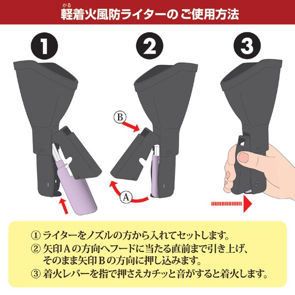 お墓参りセット 【風防ライター補助具/巾着袋/お線香・ろうそく入れ】 日本製 (仏事用具)