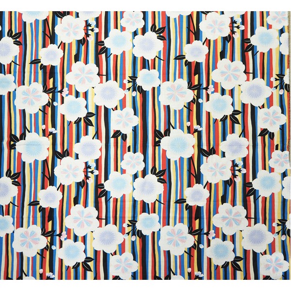 ｃｏｃｏ−ｃｌｏｔｈ大判クロス　縞桜　赤