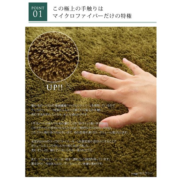EXマイクロセレクトラグマットCM200 直径130cm (TOS) フォレスト