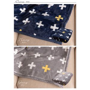 mofua プレミアムマイクロファイバー毛布plus ジャギー柄 マルチ(140×100) イエロー 商品写真5