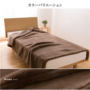 日本製ジロンエクストラファインウールマイヤー毛布 ダブル グレージュ 商品写真4