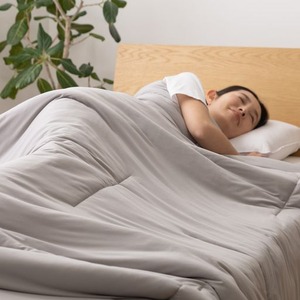 ブランケット 寝具 ダブル 約180×200cm グレージュ 洗える mofua 雲につつまれるような やわらかケット FJ ベッドルーム