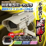 【屋外】防犯用ダミーカメラ（固定タイプ+ソーラーパネル付）DC-300