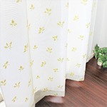 【2枚組】 断熱・保温パイルミラーレースカーテン （100×108cm）日本製