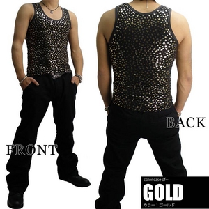 Luxury Black(ラグジュアリーブラック) スターUネックタンクトップ GLD(ゴールド) Sサイズ 商品写真2
