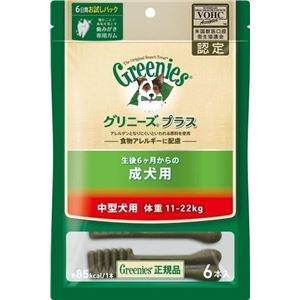 ニュートロジャパン グリニーズP成犬中型11-22kg 6P 【ペット用品】