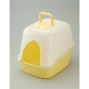 リッチェル RC コロル フード付ネコトイレ 黄 【ペット用品】 - ペット用品の楽園