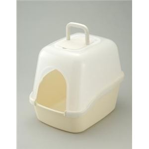 リッチェル RC コロル フード付ネコトイレ アイボリー 【ペット用品】 - ペット用品の楽園