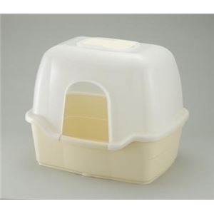 リッチェル RC コロル ネコトイレF60フード付 アイボリー 【ペット用品】 - ペット用品の楽園 リッチェル RC コロル ネコトイレF60フード付 アイボリー 【ペット用品】 - ペット用品の楽園