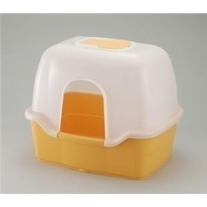 リッチェル RC コロル ネコトイレF60フード付 オレンジ 【ペット用品】 - ペット用品の楽園 リッチェル RC コロル ネコトイレF60フード付 オレンジ 【ペット用品】 - ペット用品の楽園