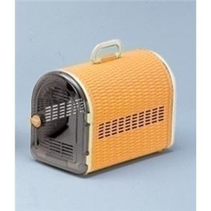 リッチェル コロル籐あみ調キャリー 44 オレンジ 【ペット用品】 - ペット用品の楽園