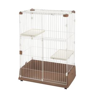 リッチェル ペット用ラクリーンケージ940H 茶 【ペット用品】 - ペット用品の楽園