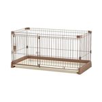 リッチェル ペット用お掃除簡単サークル120-60 茶 【ペット用品】 border=