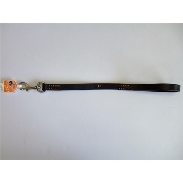 岡野製作所 ドイツなめし短引45 #18 ブラック【ペット用品】【リード】