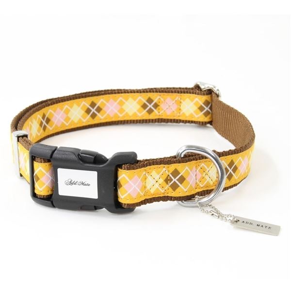 アドメイト アーガイルカラー L オレンジ 【首輪】【ペット用品】【代引不可】