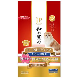 (まとめ) 日清ペットフード JP-CATトータルBCきれい成猫1kg 【ペット用品】 【×12セット】 商品写真