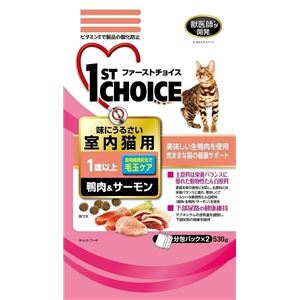 (まとめ)アース・バイオケミカル FC成猫室内猫 鴨肉&サーモン530g (猫用・フード)【ペット用品】【×12 セット】 商品写真