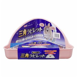 （まとめ）三角ラビレット消臭セット ベビーピンク 【×6セット】【ペット用品】