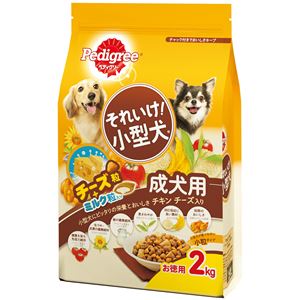 （まとめ）Pedigree （ぺディグリー） それいけ!小型犬 チキン チーズ入り 2kg【×6セット】【犬用フード/ペット用品】