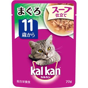 (まとめ）カルカン パウチ 11歳から スープ仕立て まぐろ 70g （ペット用品・猫フード)【×160セット】