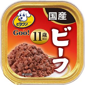 (まとめ）ビタワン グー ビーフ 11歳以上 100g （ペット用品・犬フード)【×96セット】