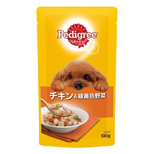 (まとめ）ペディグリー 成犬用 チキン＆緑黄色野菜 130g （ペット用品・犬フード)【×50セット】