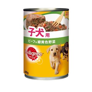 (まとめ）ペディグリー 子犬用 ビーフ＆緑黄色野菜 400g （ペット用品・犬フード)【×24セット】