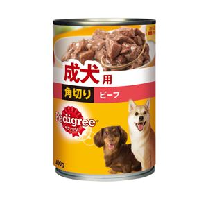 (まとめ）ペディグリー 成犬用 角切り ビーフ 400g （ペット用品・犬フード)【×24セット】