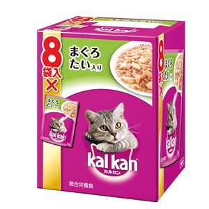 (まとめ）カルカン パウチ 1歳から まぐろとたい 70g 8袋パック （ペット用品・猫フード)【×20セット】