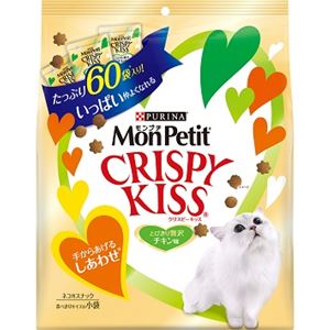 (まとめ）モンプチ クリスピーキッス 贅沢チキン味 180g (3g×60袋) （ペット用品・猫フード)【×12セット】