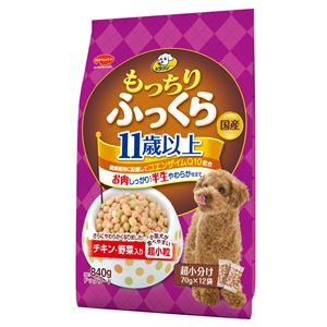 (まとめ）ビタワン もっちりふっくら 11歳以上 チキン・野菜入り 840g （ペット用品・犬フード)【×6セット】