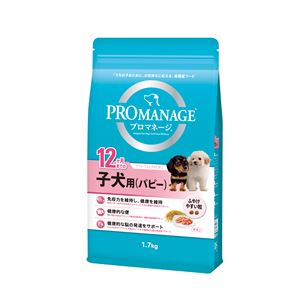 (まとめ）プロマネージ 12ヶ月までの子犬用(パピー) 1.7kg （ペット用品・犬フード)【×6セット】