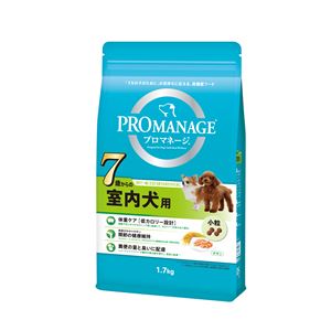 (まとめ）プロマネージ 7歳からの室内犬用 1.7kg （ペット用品・犬フード)【×6セット】