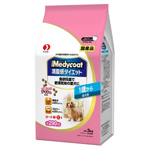 (まとめ）メディコート 満腹感ダイエット 1歳から成犬用 3kg(500g×6) （ペット用品・犬フード)【×4セット】