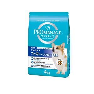 (まとめ）プロマネージ 成犬用 ウェルシュ・コーギー・ペンブローク専用 4kg （ペット用品・犬フード)【×3セット】