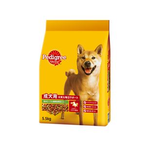 ペディグリー 成犬用 旨みビーフ＆緑黄色野菜入り 5.5kg （ペット用品・犬フード）