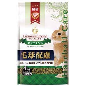 （まとめ）プレミアムレシピ ヘアボールケア メンテナンス 1kg (ペット用品)【×10セット】