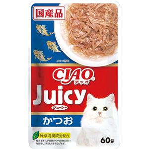 （まとめ）CIAO Juicy かつお60g (ペット用品・猫フード)【×96セット】